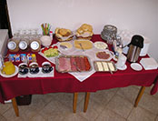 Villa Jäger - reggeliző asztal